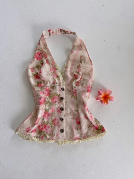 Tops - Haltel floral top